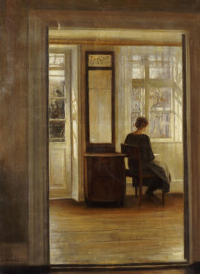 lady in interior
